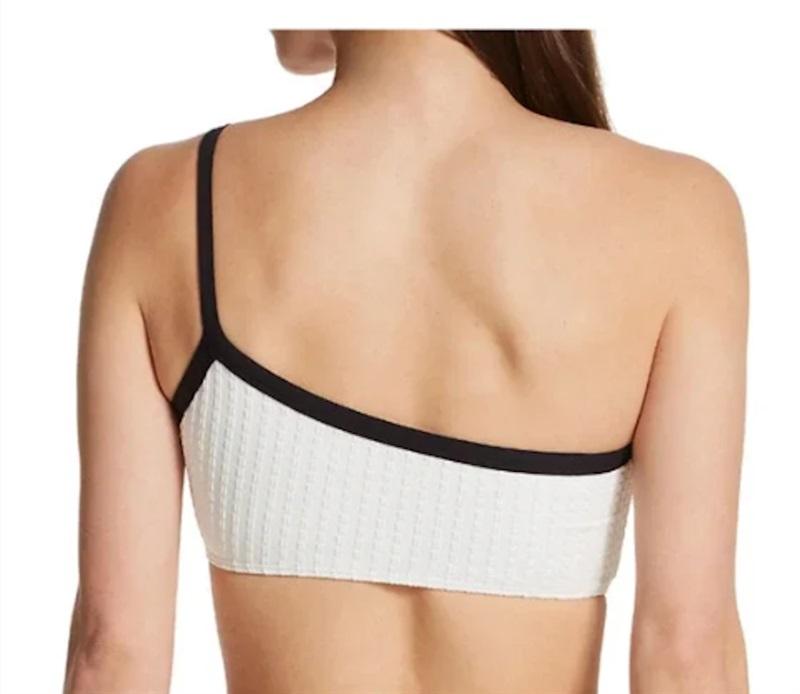 NWT L*Space XS Axel Black White Bikini Top 113526
