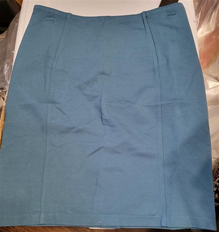 NWT Liverpool 6 Petite Alea Pencil Skirt Teal 113535