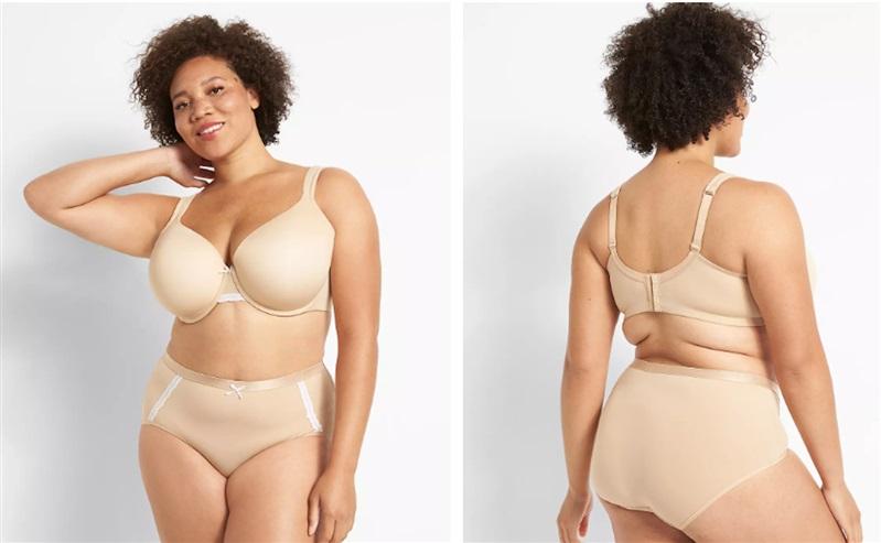 NWOT Cacique 40H Lightly Lined Full Coverage Bra Beige 113579