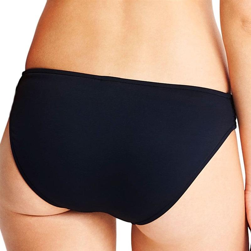 NWOT Seafolly 10 USA Quilted Luxe Hipster Bikini Bottom Blue 113633