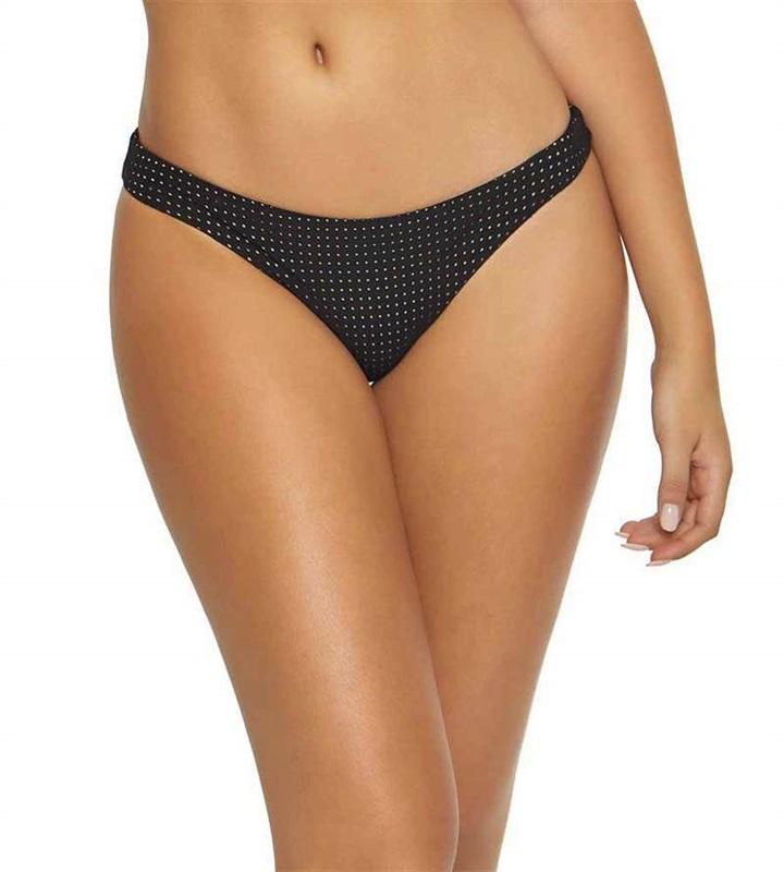 NWT Pilyq PQ Basic Full M Dusk Black Dot Bikini Swim Bottoms 113635
