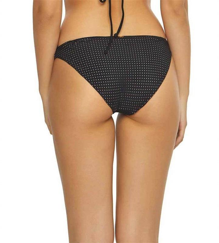 NWT Pilyq PQ Basic Full M Dusk Black Dot Bikini Swim Bottoms 113635