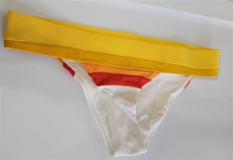 NWOT Robin Piccone XS Suzie Color Block Banded Bikini Bottom 113637