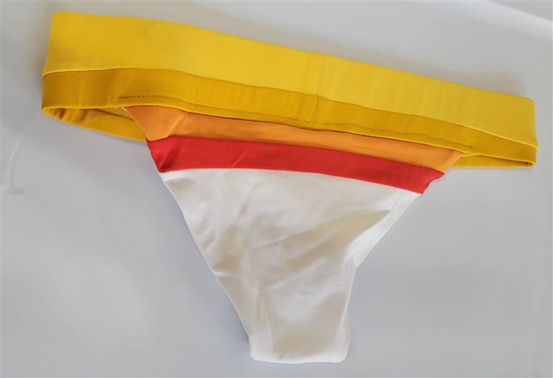 NWOT Robin Piccone XS Suzie Color Block Banded Bikini Bottom 113637