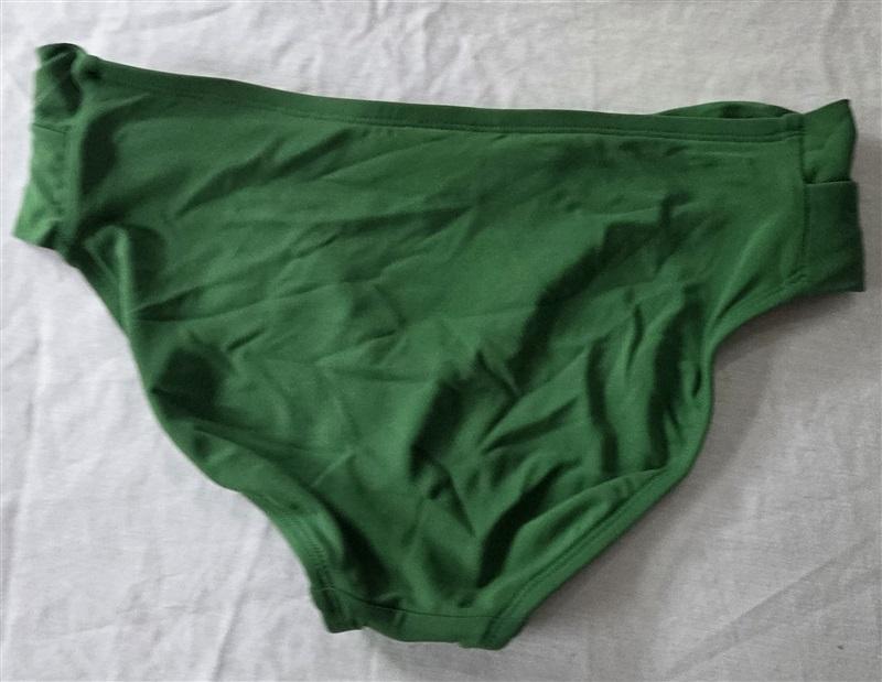 NWT Robin Piccone Ava S Twist Green Solid Full Bikini Swim Bottom 113638