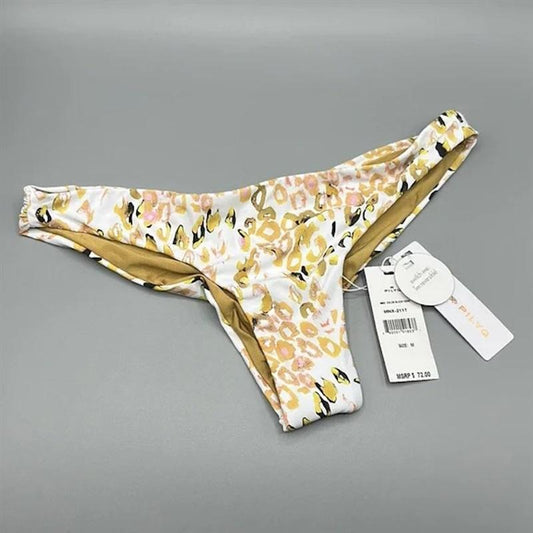 NWT PIlyq PQ M Color Block Teeny Minx Bikini Swim Bottom 113641