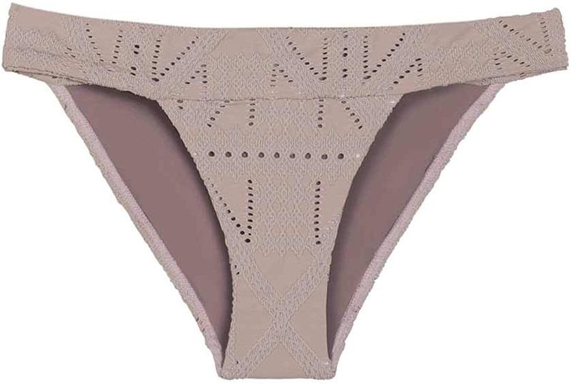 NWT Pilyq Blush M Blush Thick Banded Textured Bikini Swim Bottoms 113643