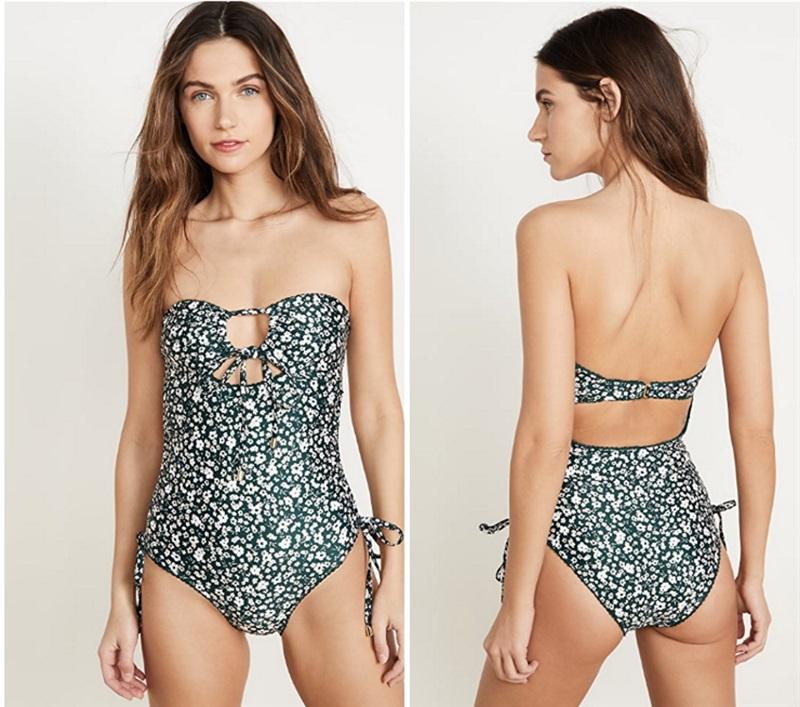 NWT Peony 12 Petit Fleur Ruched 1 Piece Swimsuit 113683