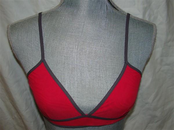NWT Kensie S Riley Bralette 7413553 Red Gray 113708