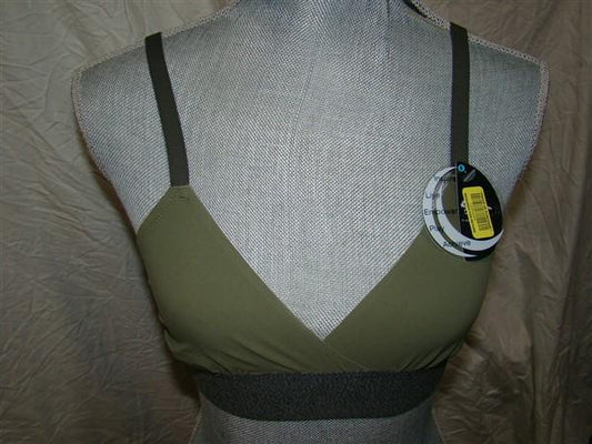 NWT Half Moon Active Mod Movement Triangle Sports Bralette M Olive 113713