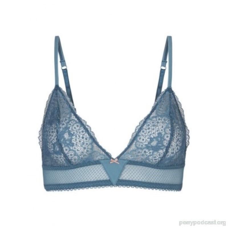 NWT Heidi Klum S Fleur Fantasy Soft Cup Bra H21-1454 Blue 113727