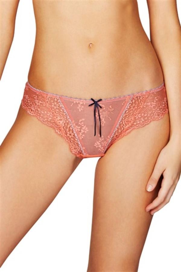 NWT Heidi Klum L Sofia Thong H16-261 Salmon Pink & Grey 113734