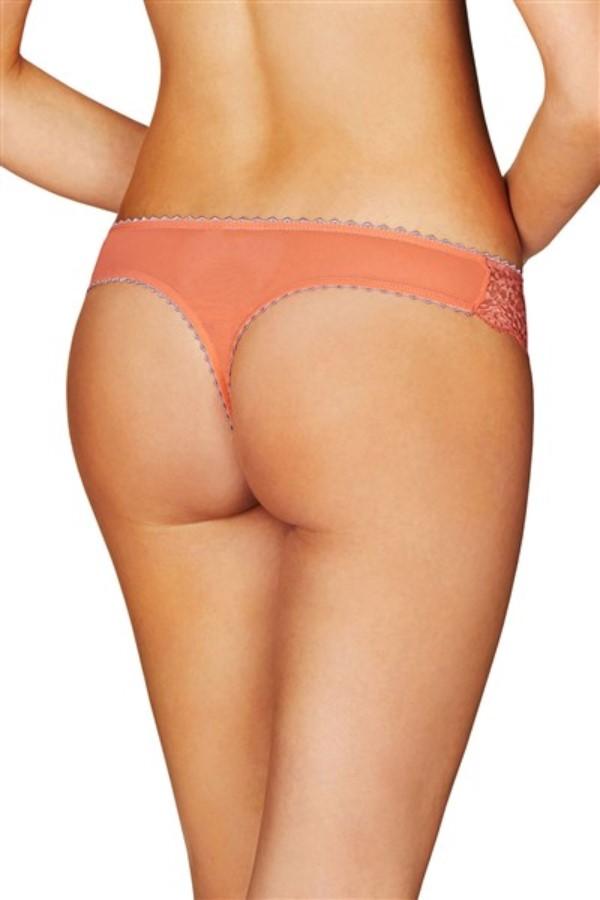 NWT Heidi Klum L Sofia Thong H16-261 Salmon Pink & Grey 113734