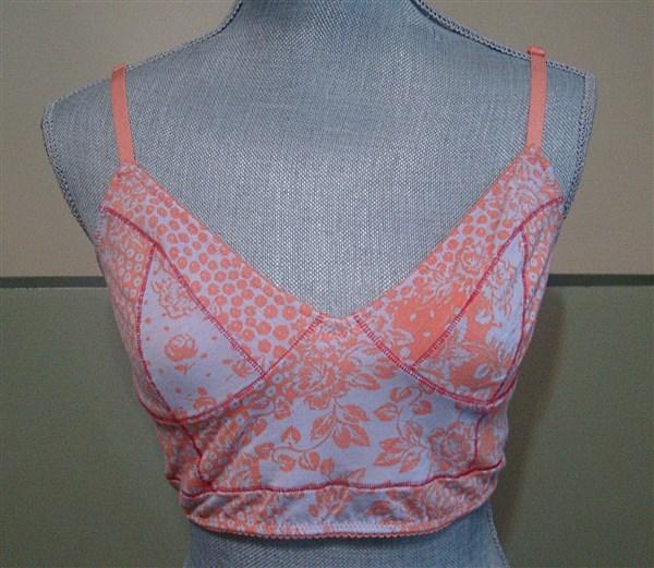 NWT Free People Longline Day Bra Peach & Lavender LARGE 113738
