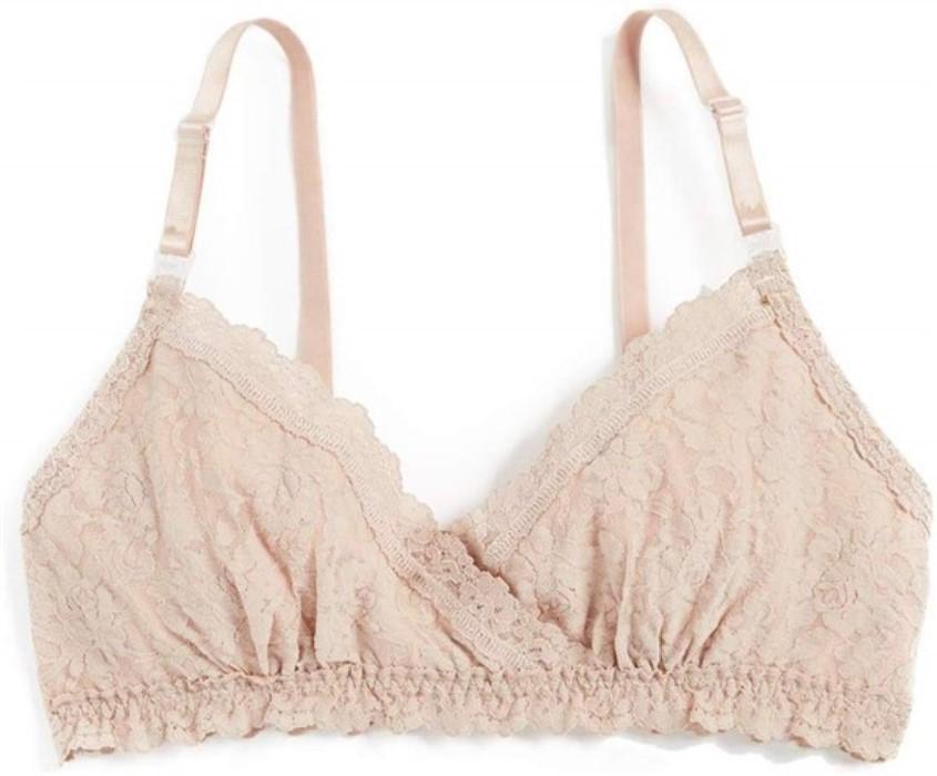 NWT Hanky Panky XL Signature Lace Nursing Bralette 487624 Beige 113739