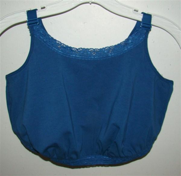 NWPT Leading Lady Wirefree Full Figure Bralette 5403 Teal Blue 3X 113748