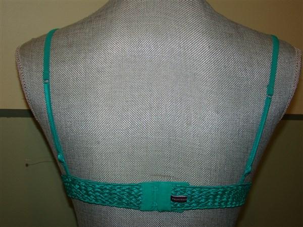 NWT Princess Tam Tam Ruby Lace & Bow Soft Cup Triangle Bra Green T2 113755