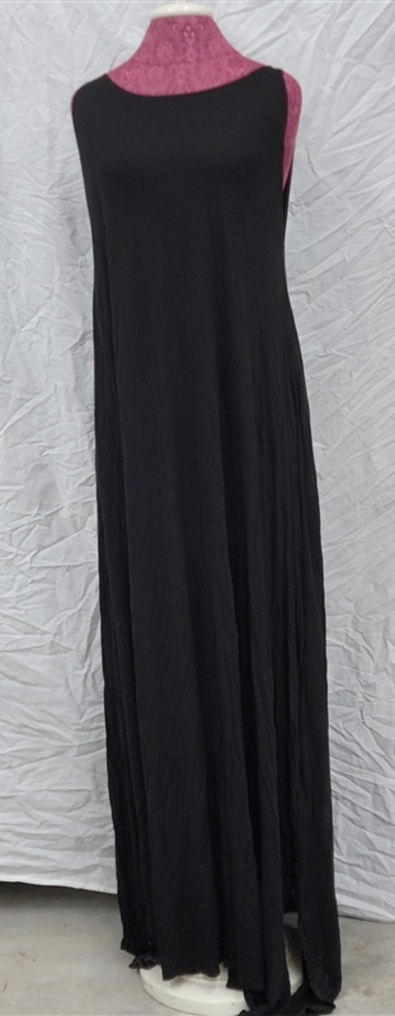NWOT Lauren Moshi S Sleeveless T Back Tank Dress Black 113779