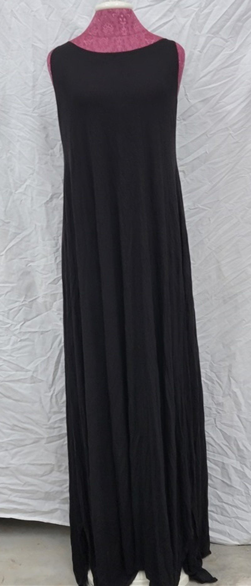 NWOT Lauren Moshi S Sleeveless T Back Tank Dress Black 113779