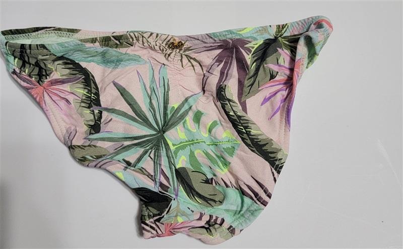 NWOT Pilyq PQ 8 Girls Pink Tropical leaves Saks Bikini Swim Bottom 113795