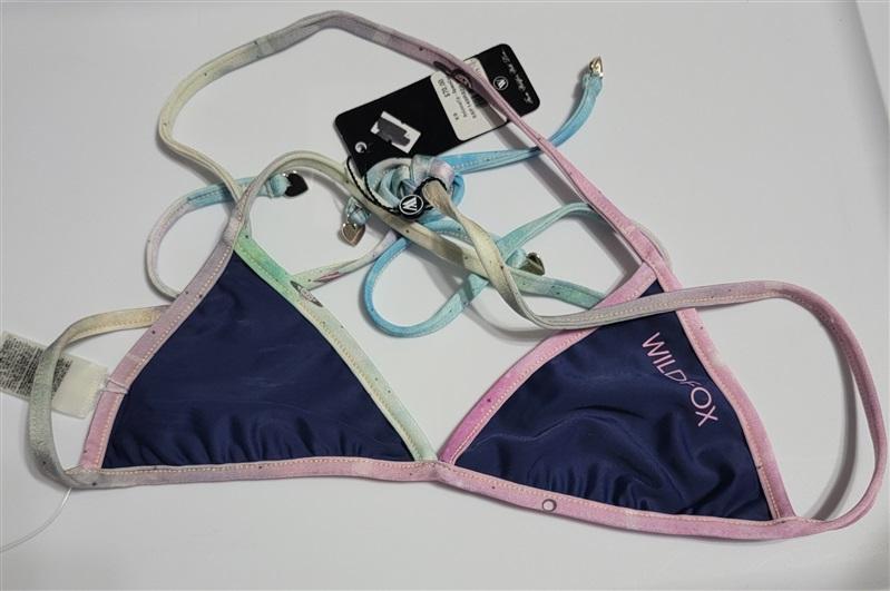 NWT Wildfox XS Reversible Space Cadet Triangle Bikini Swim Top 113796