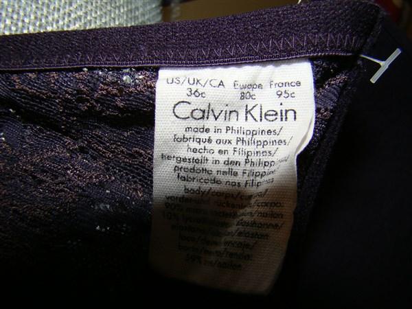 NWOTD Calvin Klein 36C F2018 Purple Lace Contour Underwire Bra 113838