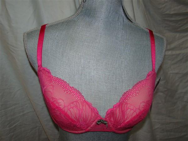 NWPT Heidi Klum 32E Intimates Sabine Contour Balconnet Bra H23-1113 Pink 113865