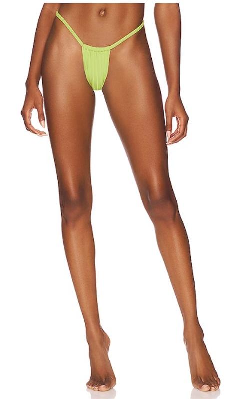 NWT Solid & Striped Raine Bottom M Green Bikini Swim Bottom 113884