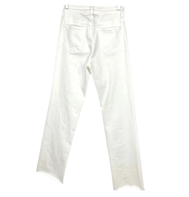 NWOT Boston Proper 25 High Waist Raw Edge White Boot Cut Jeans 113887