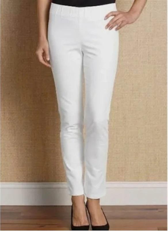 NWOT Soft Surroundings M Tall Metra Pull On Straight Knit Pants 113919