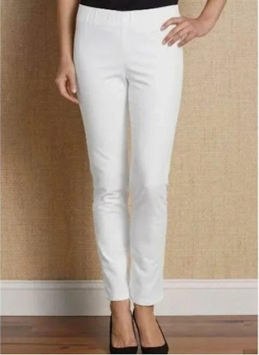 NWOT Soft Surroundings M Tall Metra Pull On Straight Knit Pants 113919