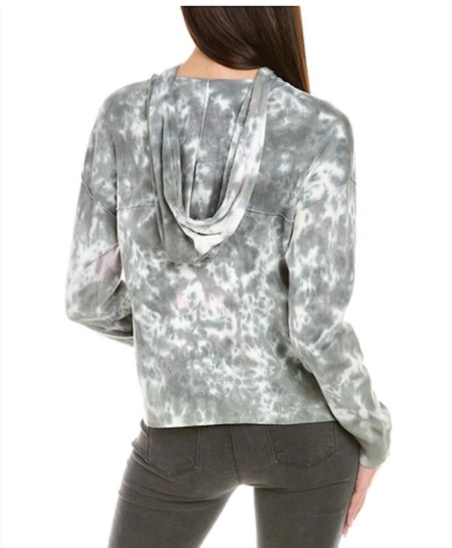 NWT Calme XL Washable Cashmere Sporty Hoodie Sweater 113925