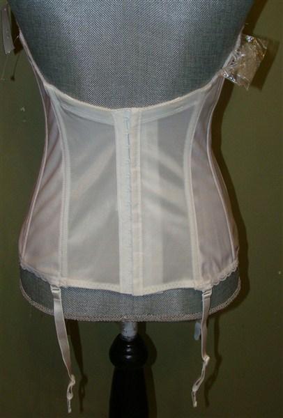 NWOT Va Bien 34D Ultra Lift Sultry Satin Bustier Bridal Shaper 513 White 113953