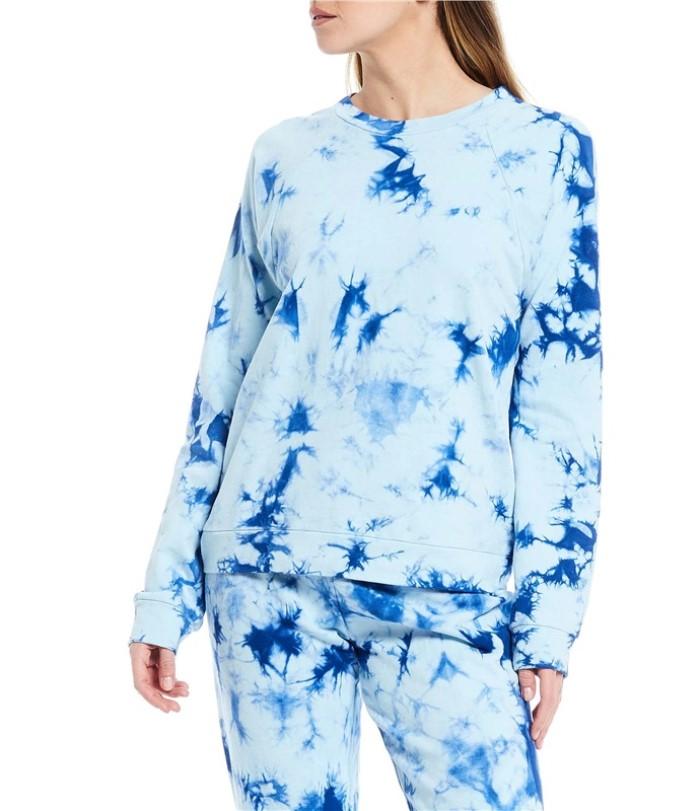 NWT PJ Salvage 3x Tie Dye French Terry Long Sleeve Sweatshirt Lounge Top 113965