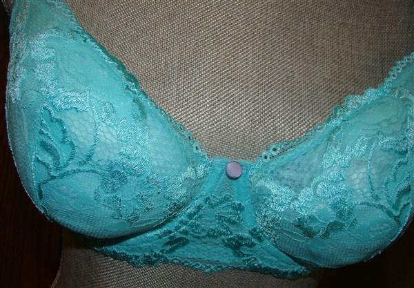 NWT Jezebel 34D Ideal Unpadded Demi Underwire Bra 10123 Aqua 113975