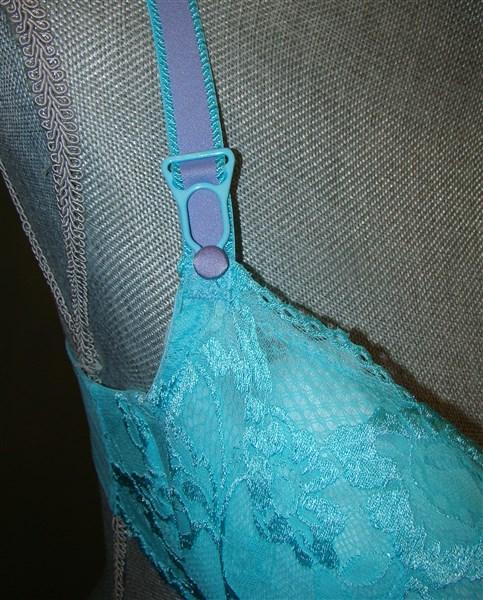 NWT Jezebel 34D Ideal Unpadded Demi Underwire Bra 10123 Aqua 113975