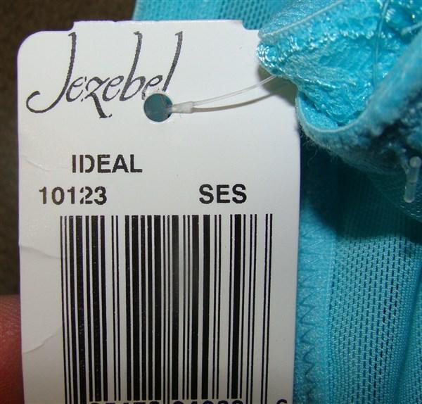 NWT Jezebel 34D Ideal Unpadded Demi Underwire Bra 10123 Aqua 113975