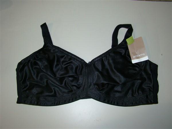 NWT Amoena 34D Rita Soft Cup Bra 2004 Black 113977