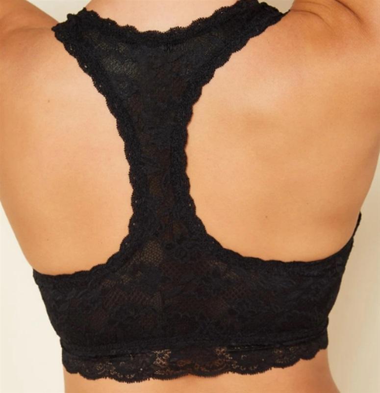 NWOT Cosabella S Never Say Never Racie Racerback Bra NEV1351 Black 113979