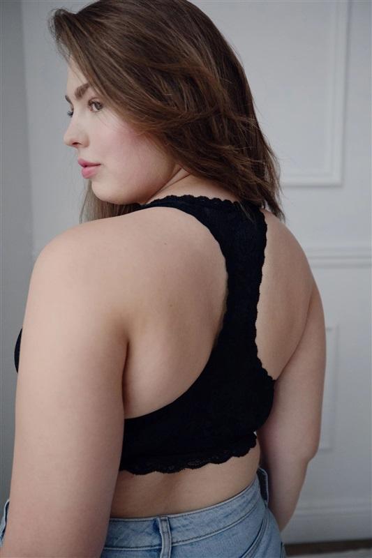 NWOT Cosabella S Never Say Never Racie Racerback Bra NEV1351 Black 113979