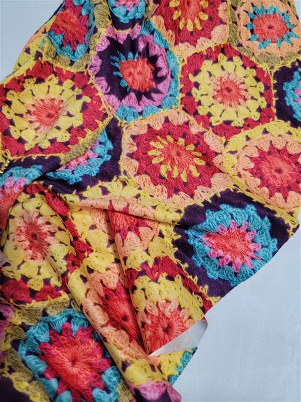 NWT Pilyq Girls M Crochet Grandma Square Fun Skirt Swim Cover Up 113990