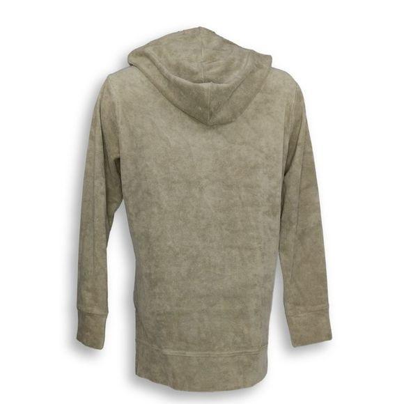 NWT Anybody XL Baby Terry Hooded Sweatshirt Olive Green 114032