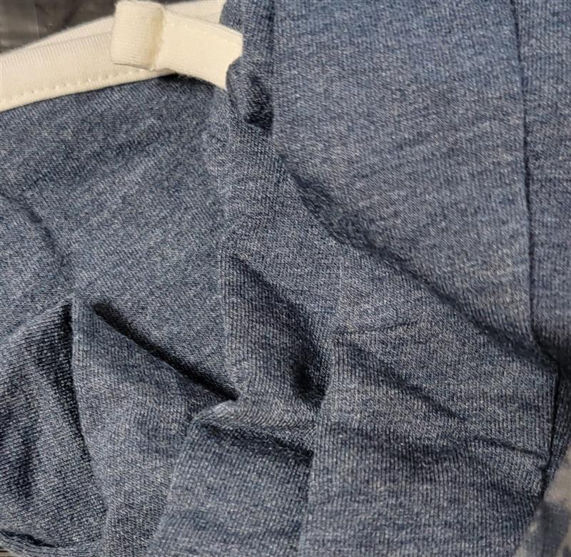 NWT AnyBody M Cozy Knit French Terry Crop Pants Indigo Blue 114058