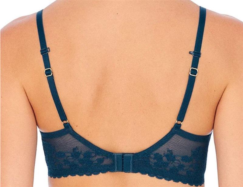 NWOT Natori 36DDD Cherry Blossom 721191 Convertible Bra Blue 114141