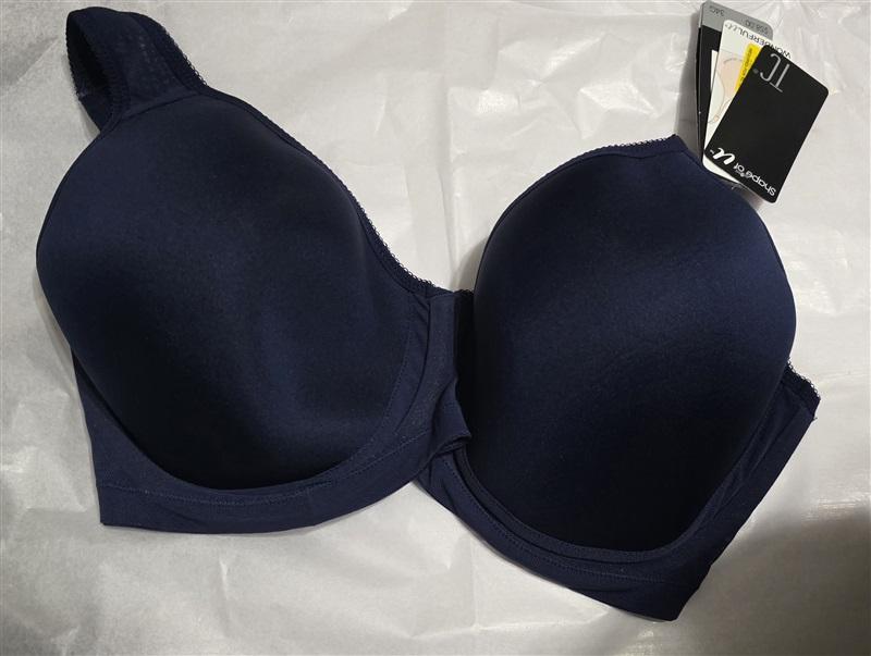 NWT TC Fine Intimates 34G Shape of U Smoothing T-Shirt 4822 BLUE Bra 114147