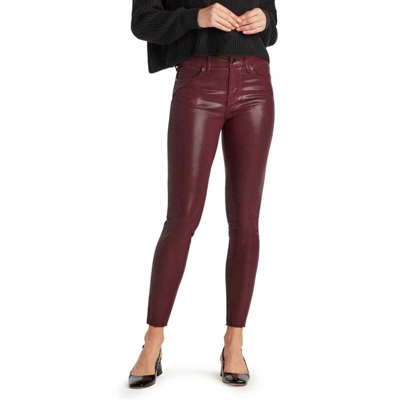 NWT Sam Edelman 8/29 Stiletto High Rise Ankle Skinny Coated Jeans 114205