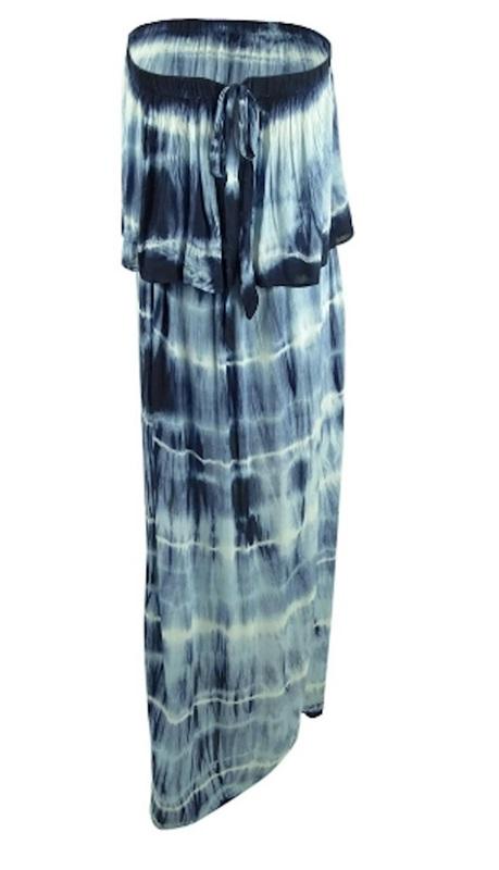 NWT Raviya 2X Ombre Maxi Dress Swim Cover-Up Tie Dye 114206