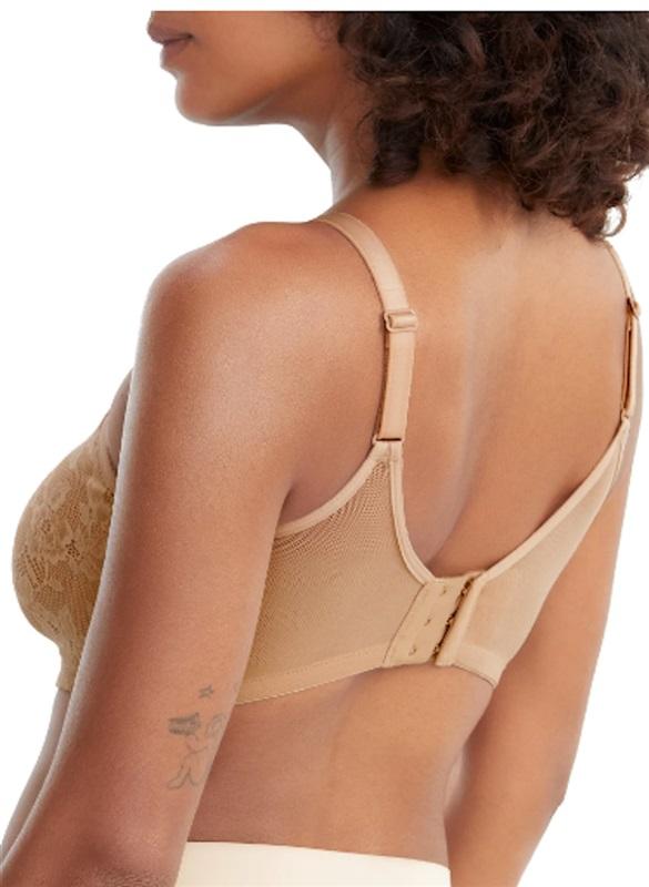 NWT TC Fine Intimates 34C Shape of U Seamless Lace Bra 4801 Pink 114208