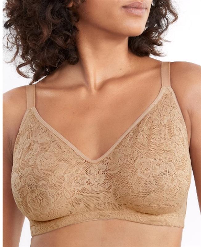 NWT TC Fine Intimates 34C Shape of U Seamless Lace Bra 4801 Pink 114208