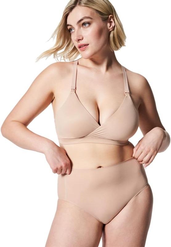 NWT Spanx XL Bra-llelujah! Mama Nursing Bra Beige 114233